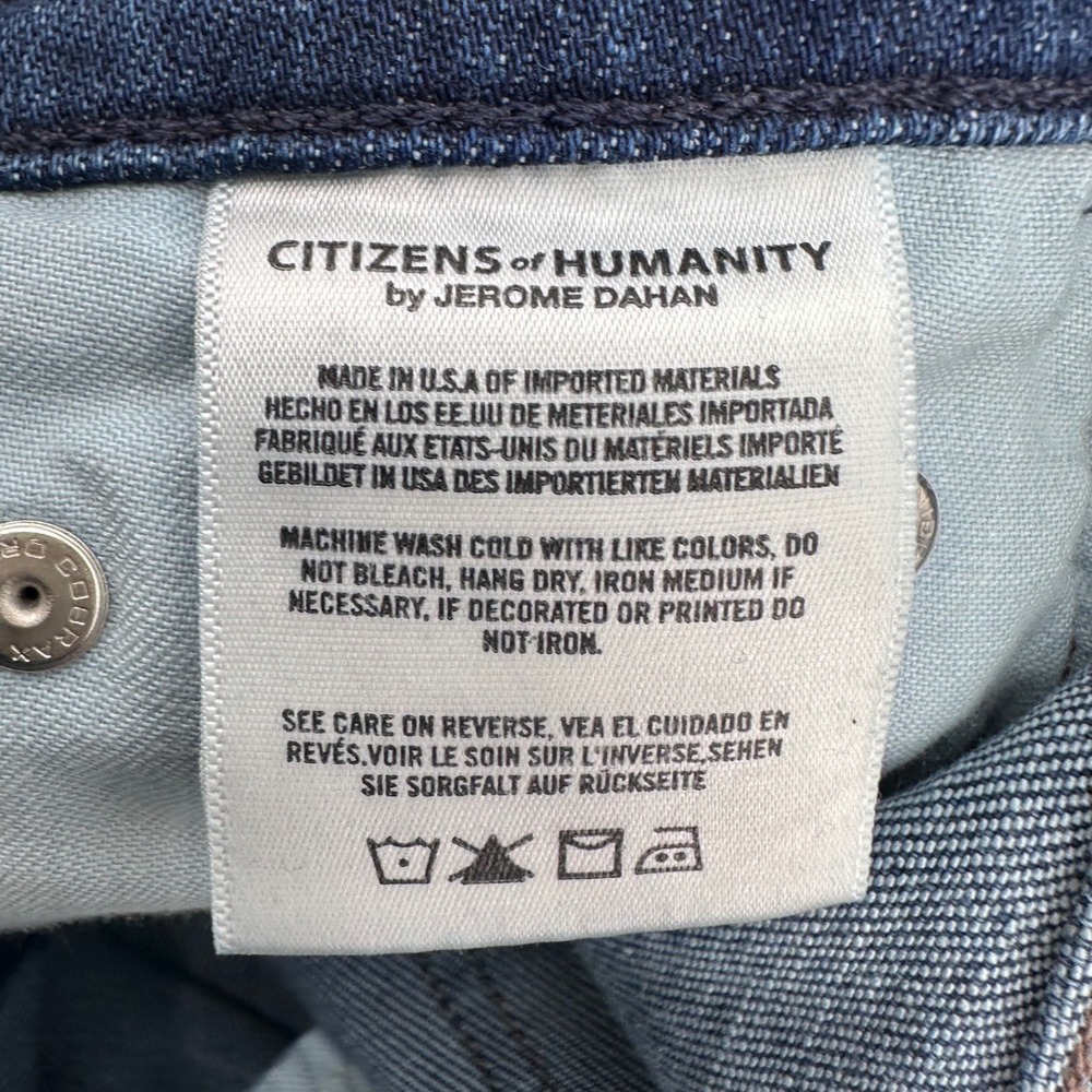 Citizens of Humanity Rocket Crop Jeans Womens Sz 27 High Rise Skinny Blue Denim - Picture 9 of 10